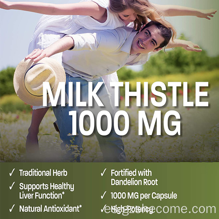 Milk Thistle Detox Health Support Heper Detox Cápsula
